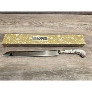 Vintage Sheffield Porcelain Handle Cake Knife brides Knife